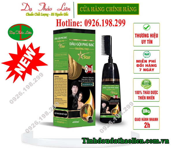 Dầu gội phủ bạc Dạ Thảo Liên