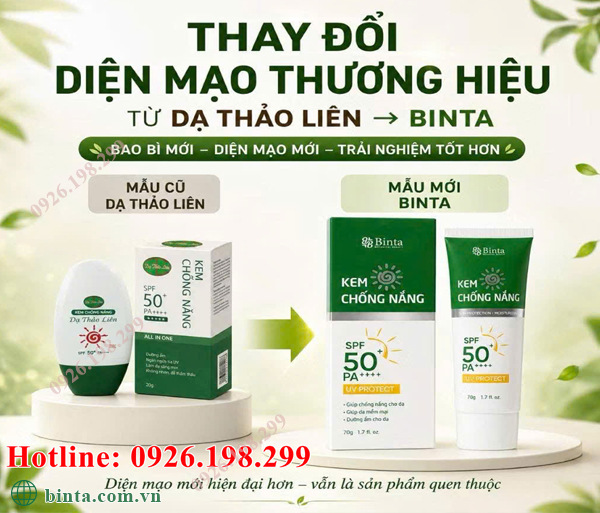 Kem chống nắng Dạ Thảo Liên (Kem chống nắng Binta)