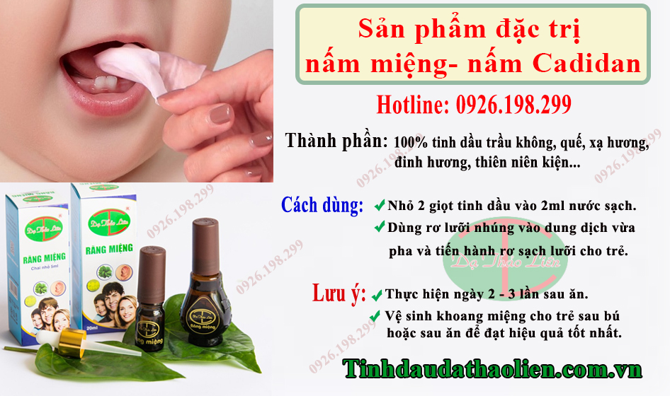 Trẻ bị nấm miệng