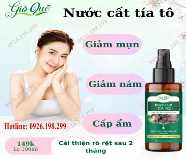 nước cất tía tô Gió Quê
